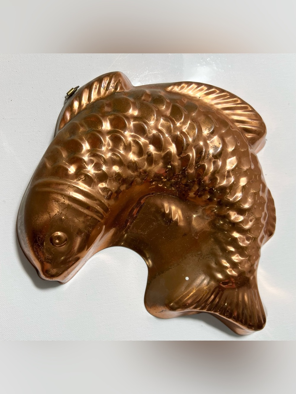 VTG Copper Tin lined Jello mold - Decorative Fish  (Copper)